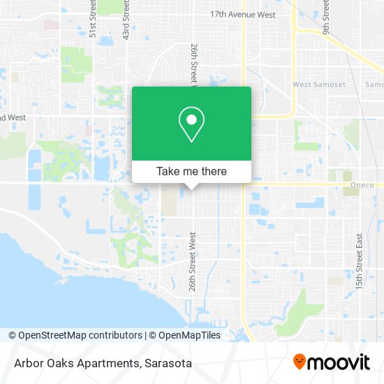 Arbor Oaks Apartments map