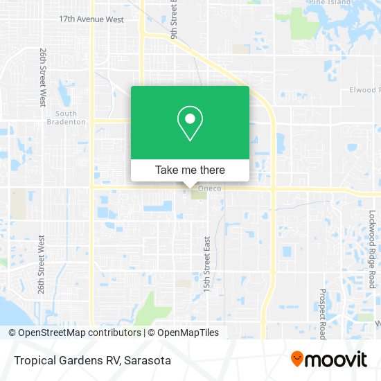 Tropical Gardens RV map