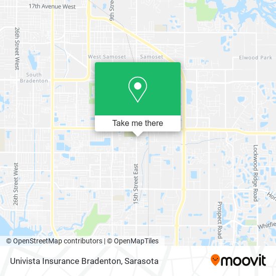 Univista Insurance Bradenton map