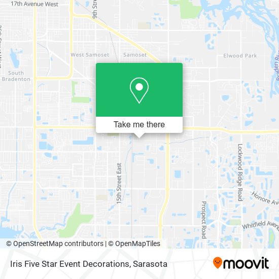 Mapa de Iris Five Star Event Decorations
