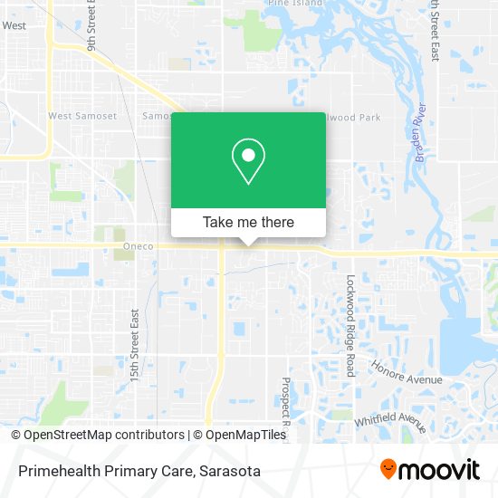 Mapa de Primehealth Primary Care