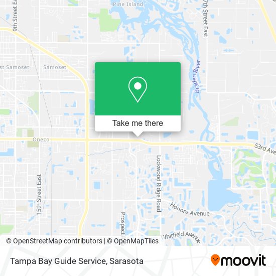 Tampa Bay Guide Service map