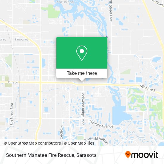 Southern Manatee Fire Rescue map