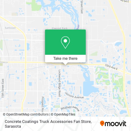 Mapa de Concrete Coatings Truck Accessories Fan Store