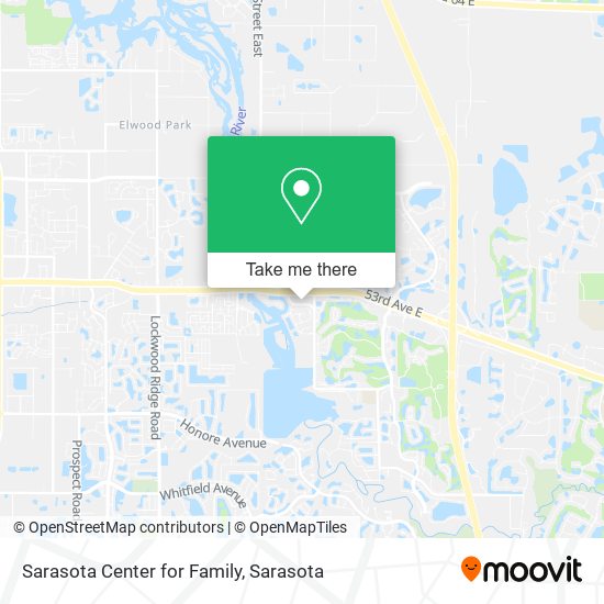 Sarasota Center for Family map