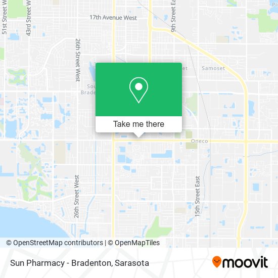 Sun Pharmacy - Bradenton map