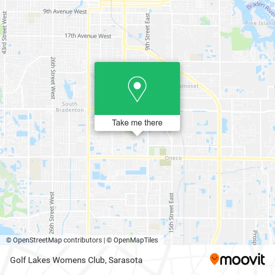 Golf Lakes Womens Club map