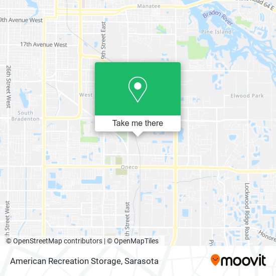 American Recreation Storage map