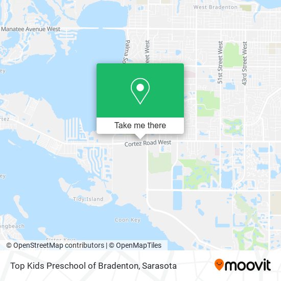 Top Kids Preschool of Bradenton map