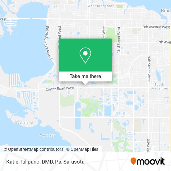 Katie Tulipano, DMD, Pa map