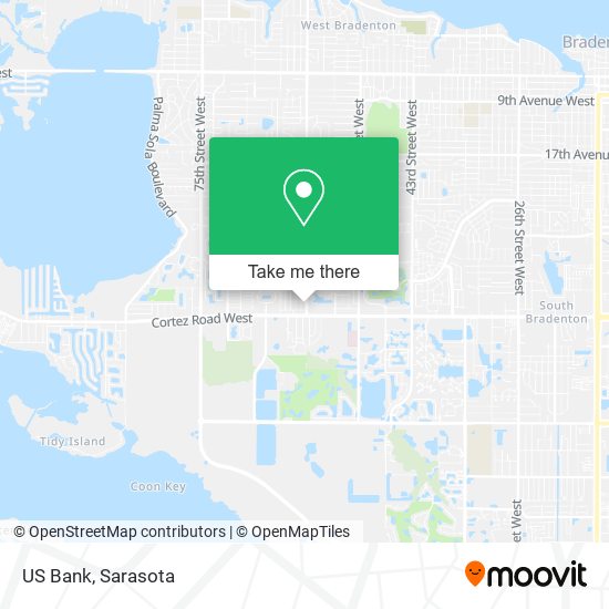 Mapa de US Bank