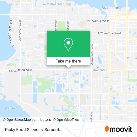 Picky Food Services map