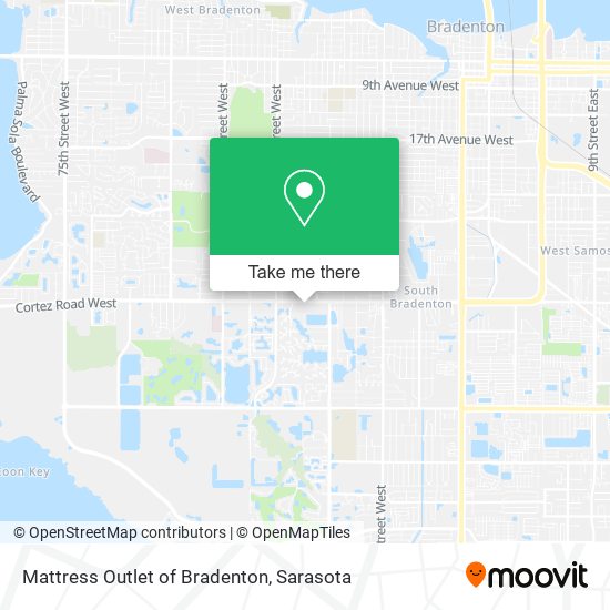Mattress Outlet of Bradenton map