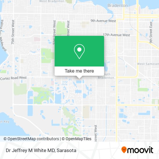 Dr Jeffrey M White MD map