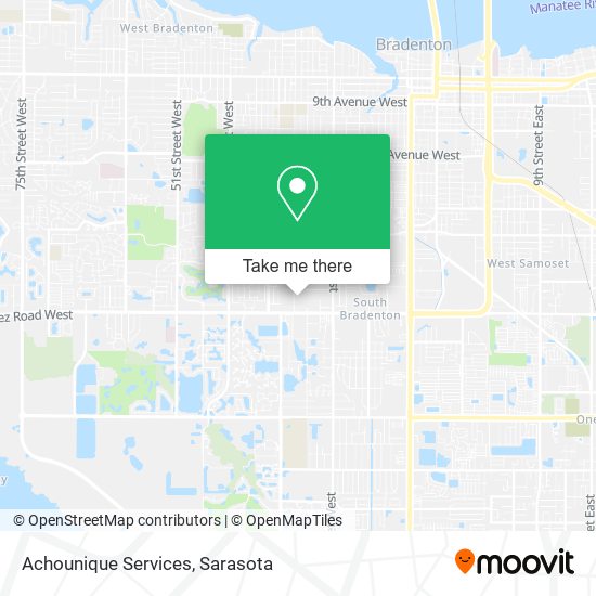 Achounique Services map