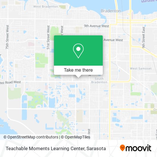 Teachable Moments Learning Center map