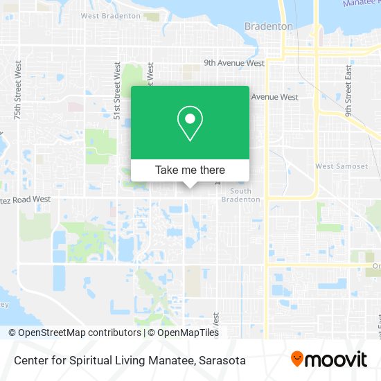 Mapa de Center for Spiritual Living Manatee