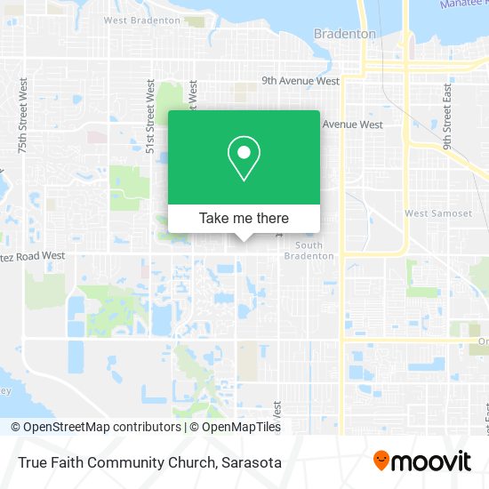 Mapa de True Faith Community Church