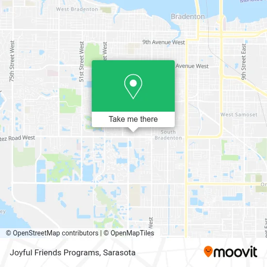 Joyful Friends Programs map