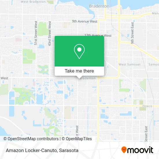 Amazon Locker-Canuto map