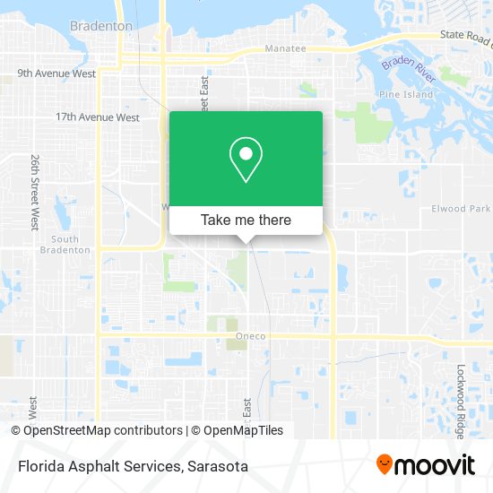 Florida Asphalt Services map