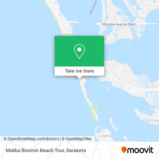 Malibu Boomin Beach Tour map