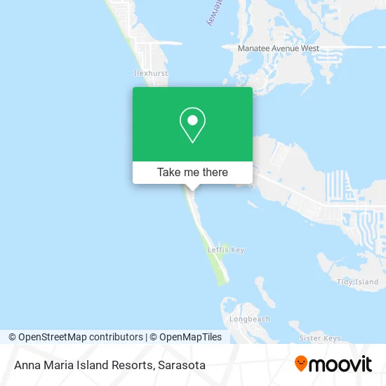 Anna Maria Island Resorts map