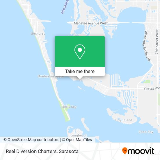 Reel Diversion Charters map