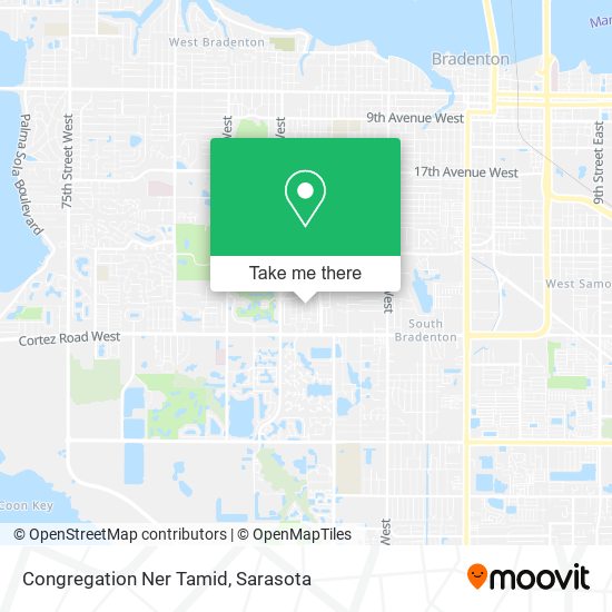 Mapa de Congregation Ner Tamid