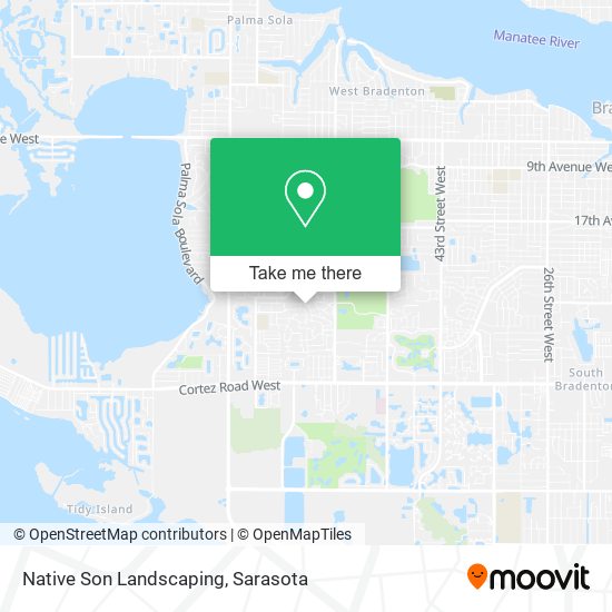 Native Son Landscaping map