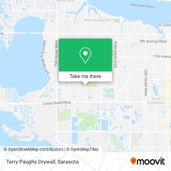 Terry Paughs Drywall map