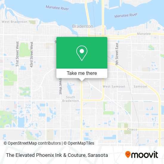 The Elevated Phoenix Ink & Couture map