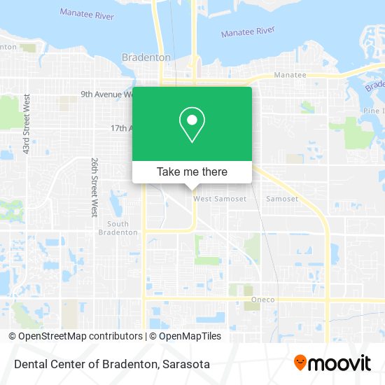 Mapa de Dental Center of Bradenton