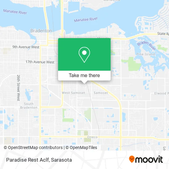 Paradise Rest Aclf map