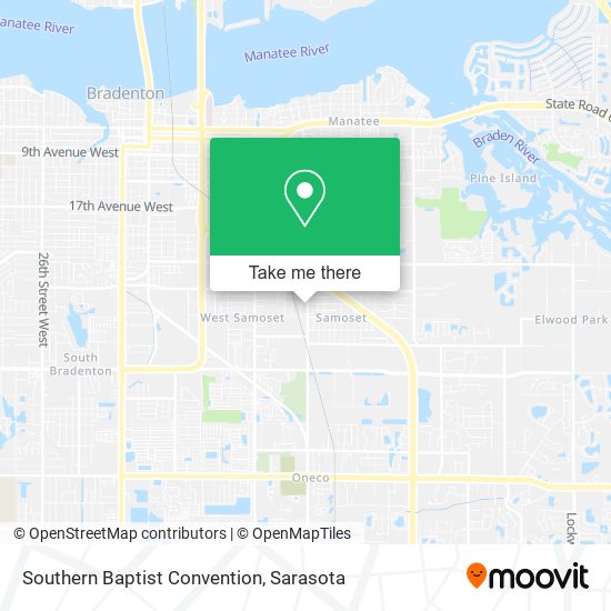 Southern Baptist Convention map