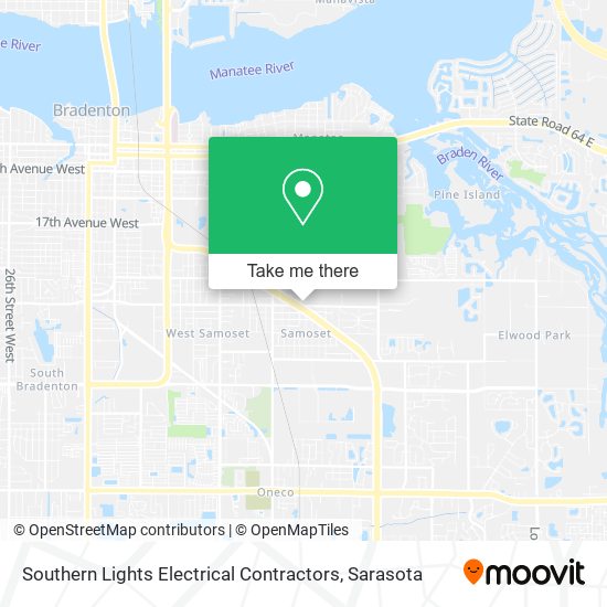 Southern Lights Electrical Contractors map