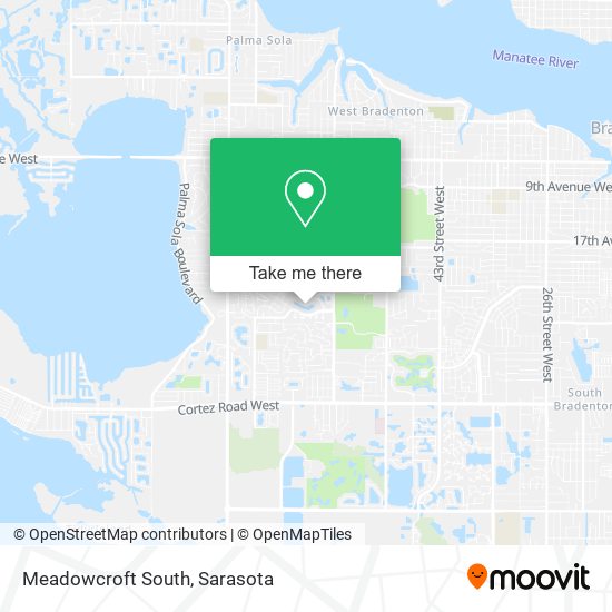 Meadowcroft South map