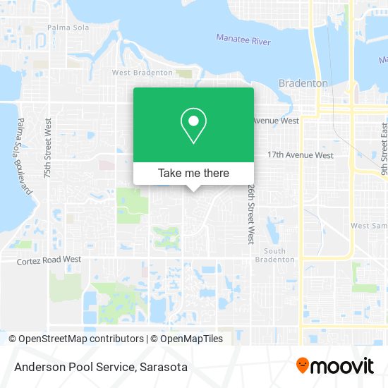 Mapa de Anderson Pool Service