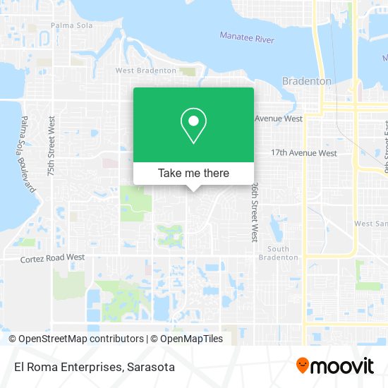El Roma Enterprises map