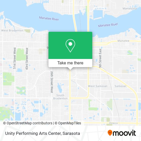 Unity Performing Arts Center map