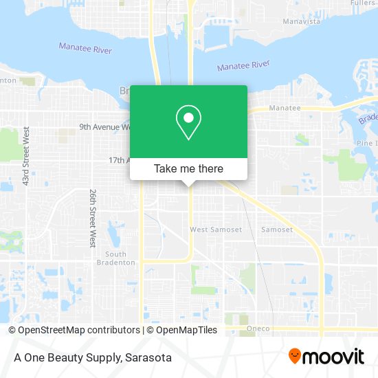 A One Beauty Supply map