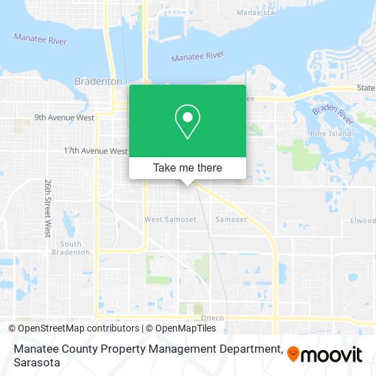 Mapa de Manatee County Property Management Department