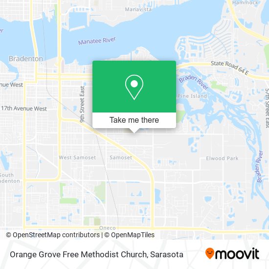Orange Grove Free Methodist Church map
