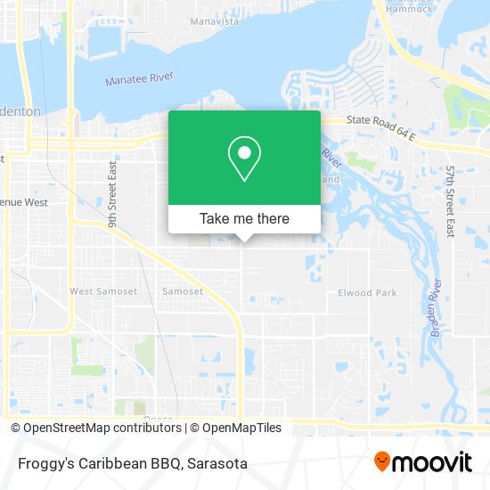 Froggy's Caribbean BBQ map