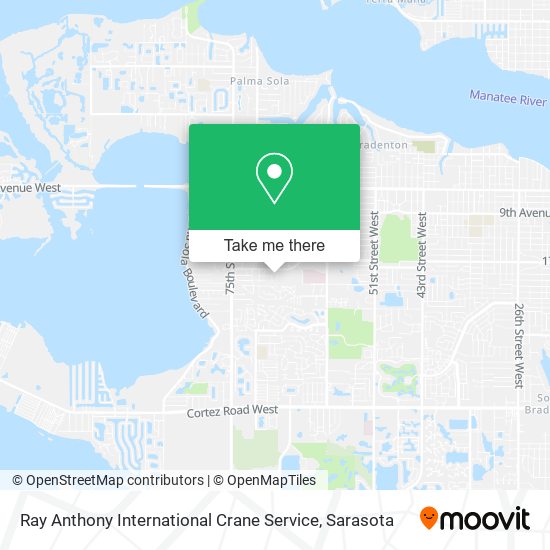Mapa de Ray Anthony International Crane Service