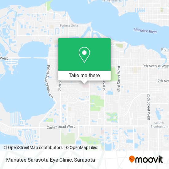 Manatee Sarasota Eye Clinic map
