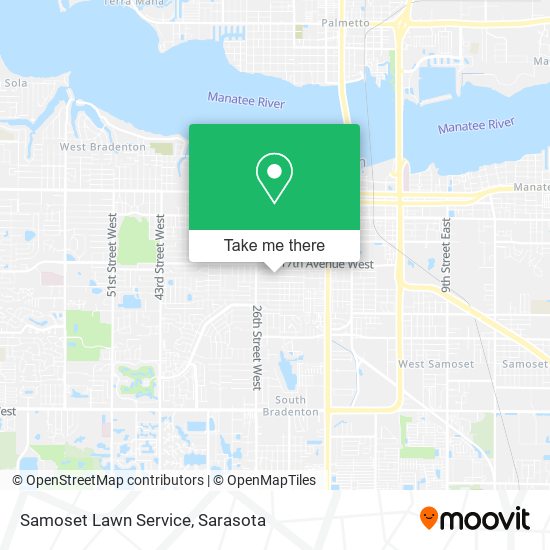 Samoset Lawn Service map