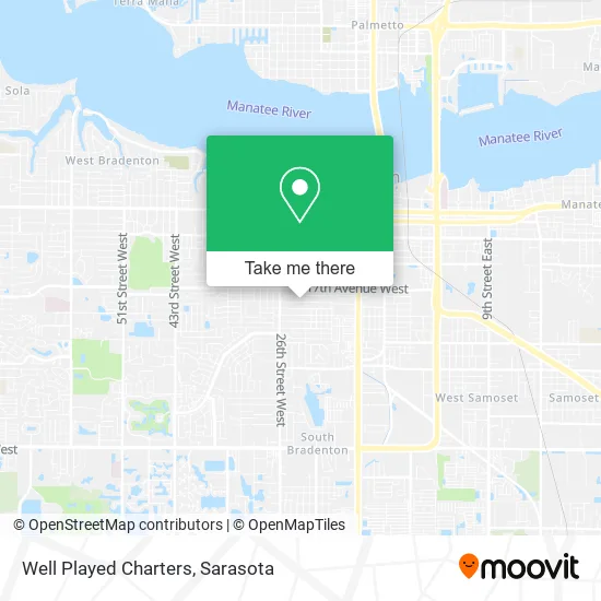 Well Played Charters map