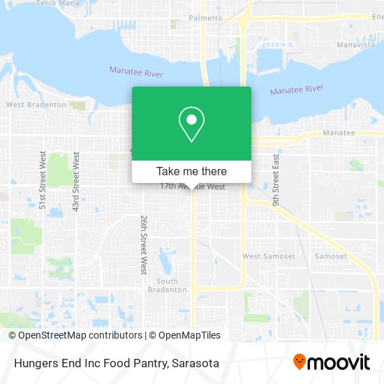 Mapa de Hungers End Inc Food Pantry