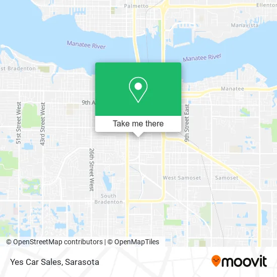 Yes Car Sales map